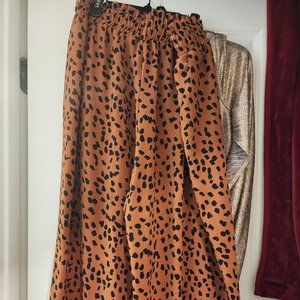 Leopard Print Palazzo Pants
